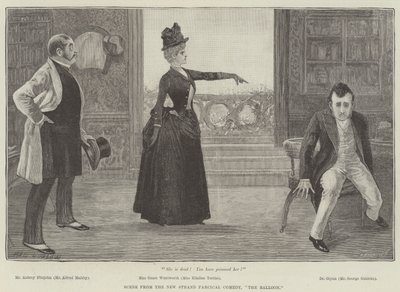 Scene from the New Strand Farcical Comedy, The Balloon by Henry Stephen Ludlow